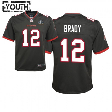 Tampa Bay Buccaneers Tröjor Tom Brady 12 Nike Brun 2021 Super Bowl LV - Barn Tampa Bay Buccaneers Tröjor Tom Brady 12 Nike Brun 2021 Super Bowl LV - Barn